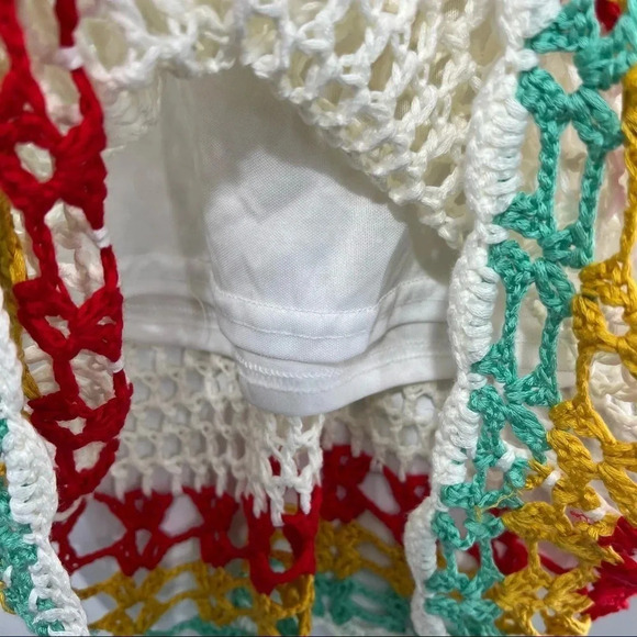 COPY - NWT Fashion Nova Listen To The Music Crochet Mini Dress With Tassels SzXL - Picture 9 of 13